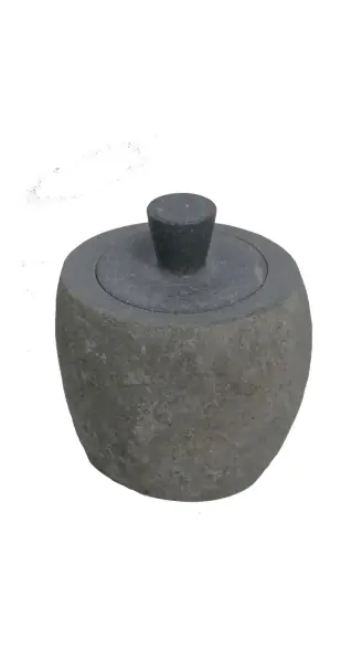 Product image 3 of the product “Small jar with separate lid, 18cm height, riverstone ”
